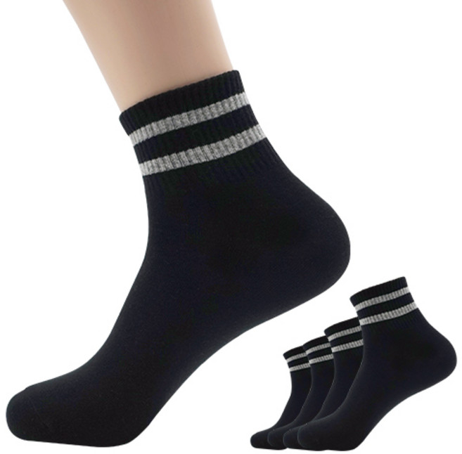 윌리엄리 남성 빅사이즈 양말 링글중목 5켤레