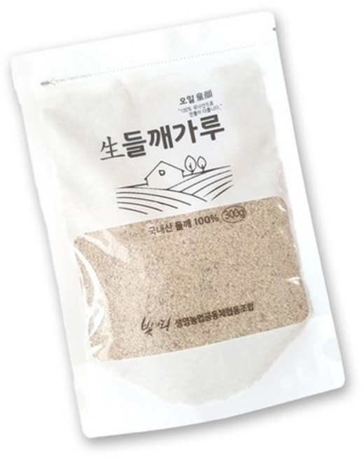 Bgr 국산 생 들깨 분말 가루 300g, 1개