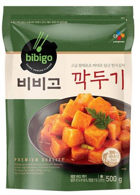 제일제당 비비고 깍두기 500gx2개, 500g, 2개