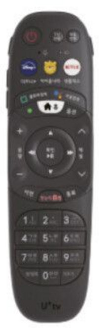 LG 셋탑박스 UHD4T 사용 유플러스 다기능 리모컨 (넷플릭스 디즈니 플러스 기능 포함), 1개