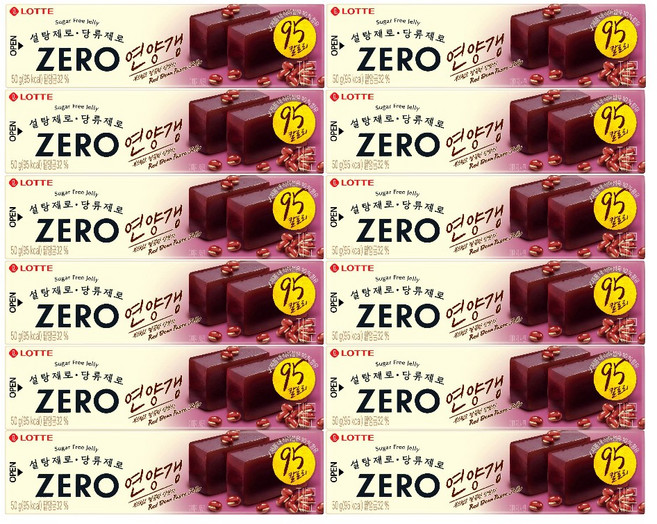 롯데 제로 연양갱, 50g, 12개