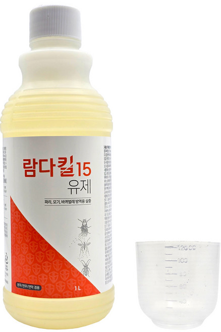 람다킬15유제 1L 마이크로캡슐 해충방역 살충제 파리 모기 바퀴벌레 살충제 분무 연무 살충, 1개