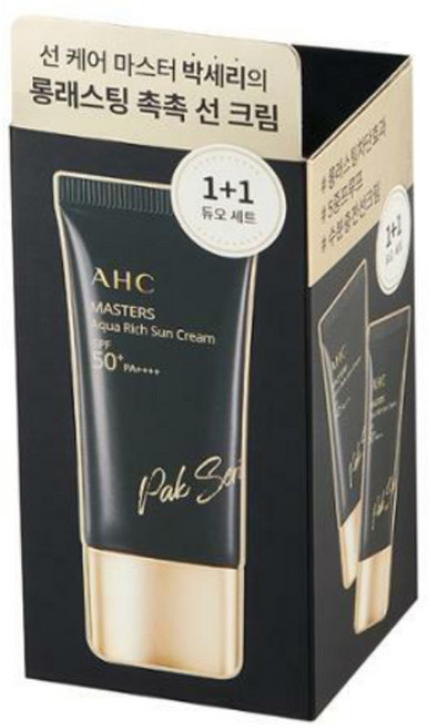 AHC MASTERS Aqua Rich Sun Cream 防曬霜, 2件, 30ml