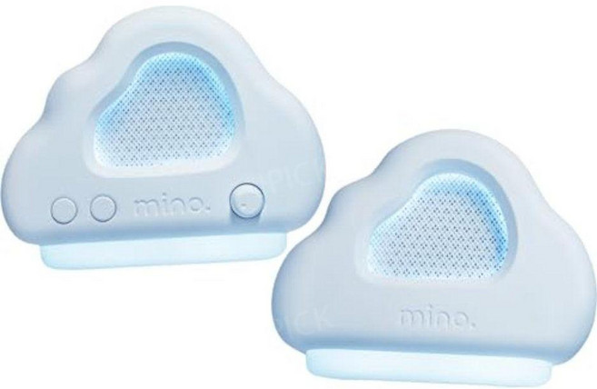 minotel cloud speaker 구름 모양 스피커 USB 연결 PC/PS5/Switch 대응 백색 귀여운 파스텔 컬러 6색 LED 조명 게임 데스크탑 스피커 퓨어 화이트, 1cm, 1개
