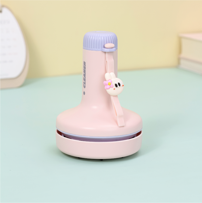 꾸미 책상 지우개 청소기 지우개똥 가루 키보드 청소 키보드 무선 C타입, 1개, 핑크