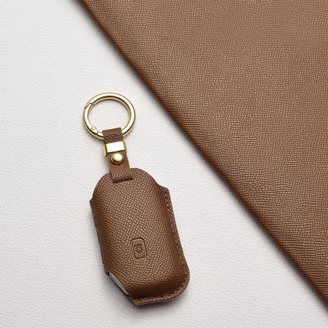 기아 호환 스마트키 케이스 & 키홀더 (EV6/모하비/쏘렌토 MQ4/니로/스포티지 NQ5/셀토스/카니발/K8/K7/K5/K3) 차량용품, 기아 E5 타입(5버튼), 카푸치노