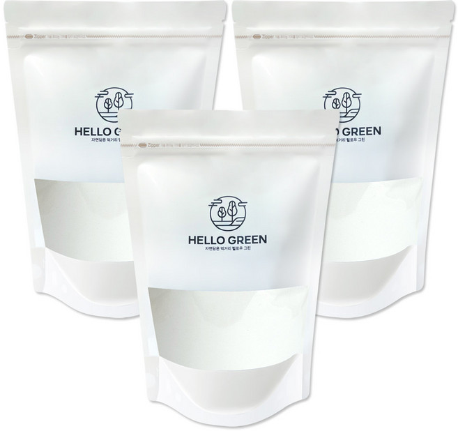 헬로우그린 국산 건식 찹쌀가루 400g(팩), 3개, 400g