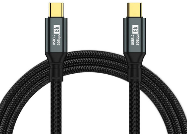 와이텍 USB3.2 GEN2 8K C타입 충전 데이터 케이블 2m