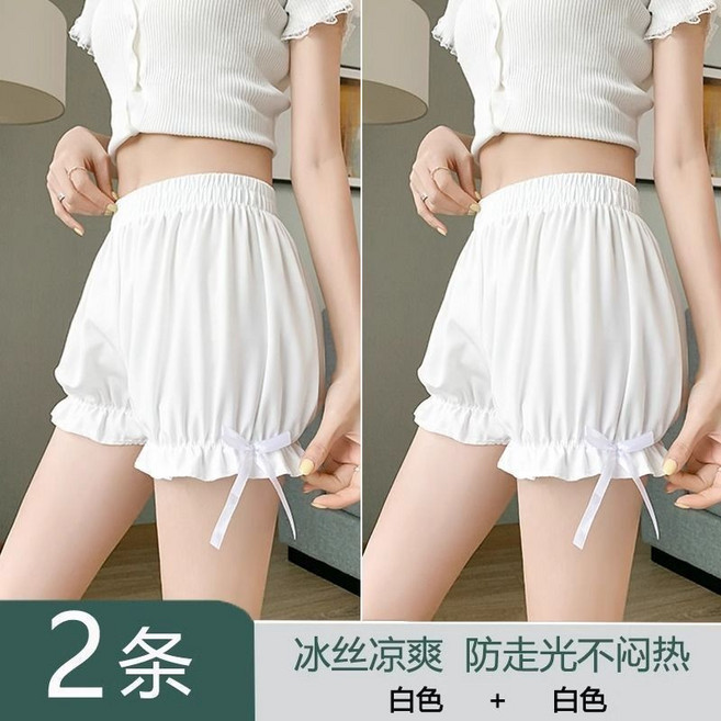 jk安全褲女打底褲 防走光 冰絲夏季薄款 學生燈籠褲