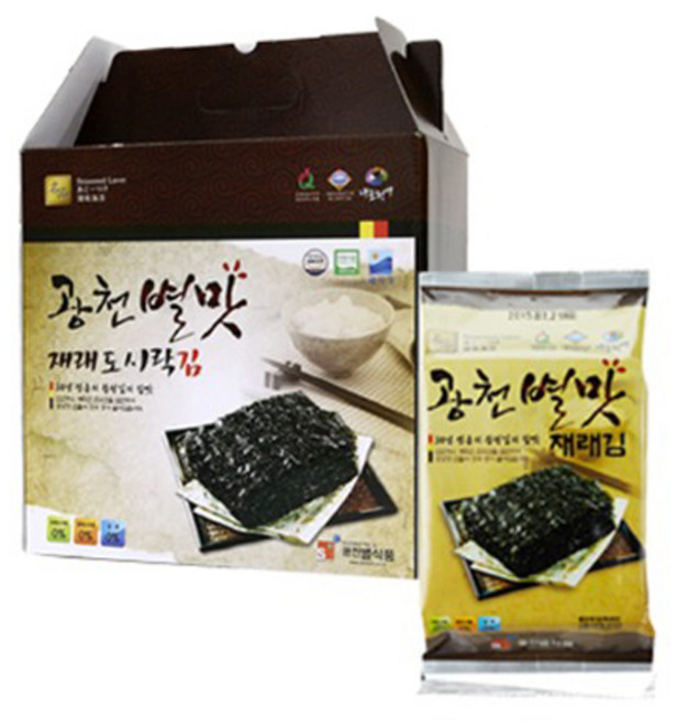 광천 별맛김 재래도시락김 32봉, 32개