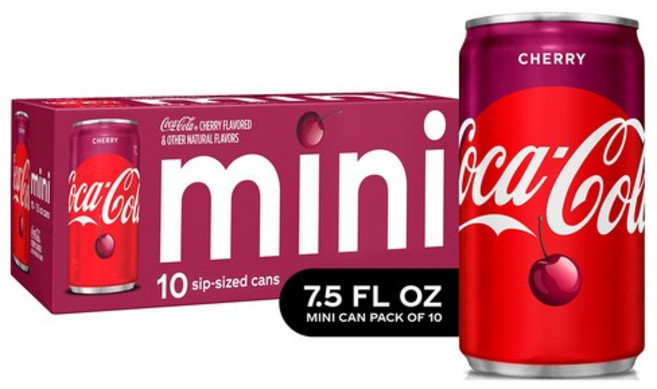 Coca-Cola 코카콜라 체리 미니캔 mini Cherry Coke, 222ml, 10개
