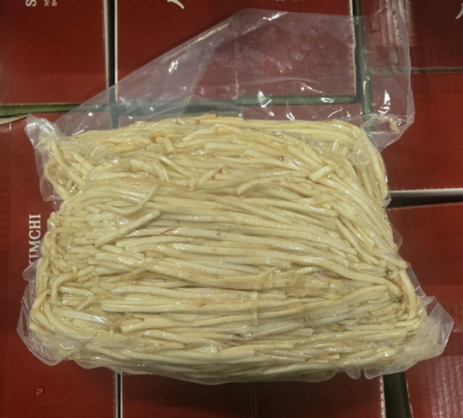 중국산 우엉채 4kg 깐우엉 세척우엉채 냉장 진공 두께 4mm, 1개