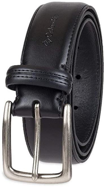 Columbia 남성용 스탠다드 트리니티 로고 벨트 싱글 프롱 버클 탠 42 375110, X-Large (42-44), Black Trinity