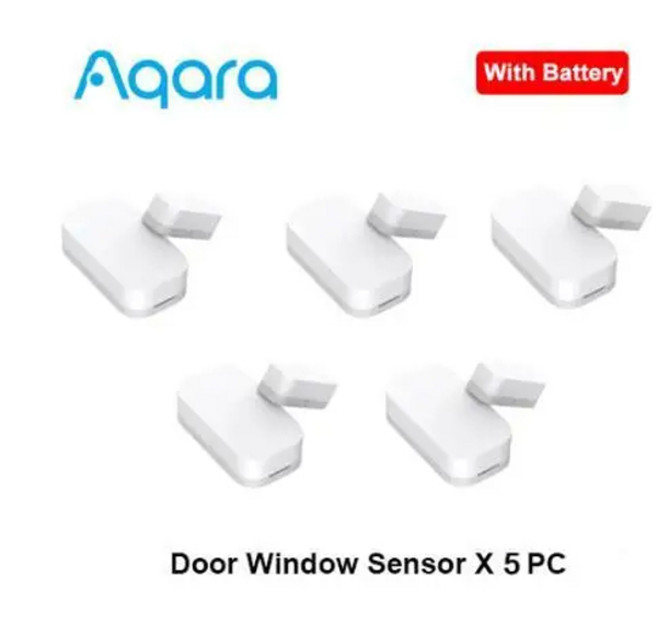 Aqara 문짝 및 창 센서 ZigBee 무선 연결 스마트 홈 연동 알람 샤오미 Mi Home Homekit 앱으로 작동, [07] 5 Pcs