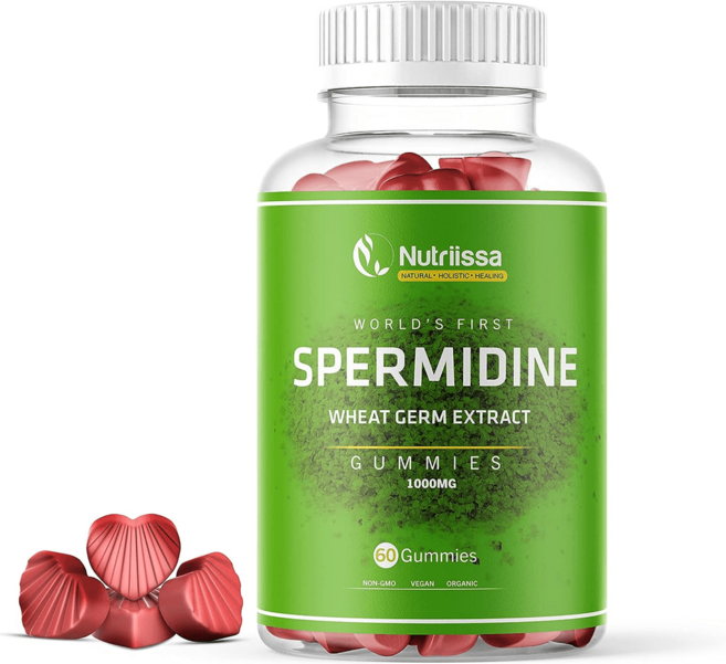 Nutriissa 스퍼미딘 스페르미딘 젤리 1000mg 60정 밀배아추출물 티아민 아연함유, 1병, 1개