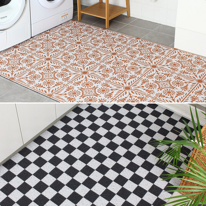 패턴 코일 현관매트 베란다 발코니 현관용 매트 업소용 바닥 아파트입구 롤 DIY 모먼트 그래서만든매트 75x200, 120x100, 41.아곤-베이지