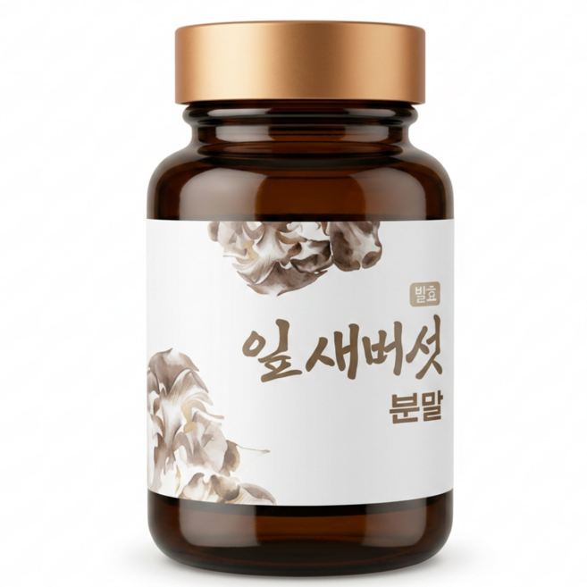 함량 100% 순수 버섯분말 면역버섯 파우더, 잎새버섯 분말 100g