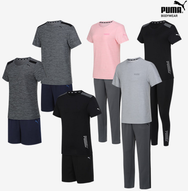 [푸마바디웨어] [푸마][푸마] 남녀공용 우븐 UV차단 7부팬츠 3종세트