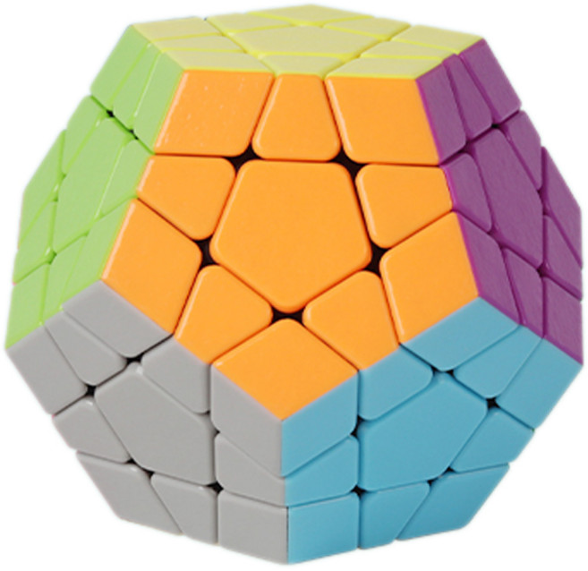 정 12면체 메가밍크스 큐브 전문가용 프리미엄 특수 cube 아이큐 퍼즐 12면 스큐브 상급자 기어 크레이지 1212 피라밍크스 루빅스 장난감 키덜트 보드 게임, R99742D(스티커리스, 1개