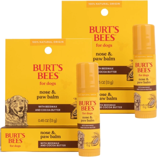 Burt's Bees 강아지 코 보습제 2개 꿀보습 100%천연성분포뮬러 강아지 코갈라짐 발보습제 버츠비 밤 (개당 13g) - 쿠팡