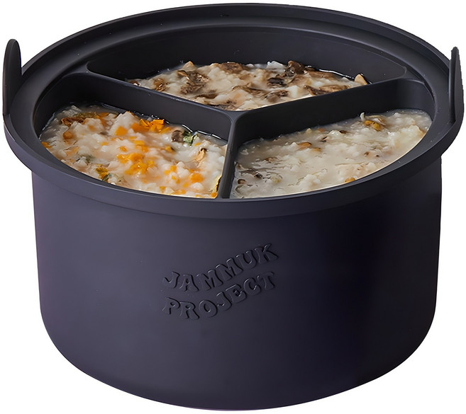 잼먹 밥솥칸막이 6인용 블랙, 1개