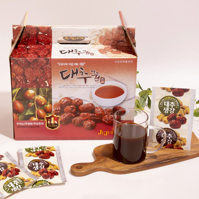 수제대추즙전통방법그대로과육들은 찐한대추생강즙, 30개, 100ml