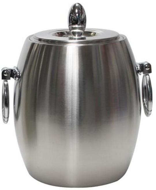 스테인레스 스틸 위생 이중얼음통1L(볼록), 1개