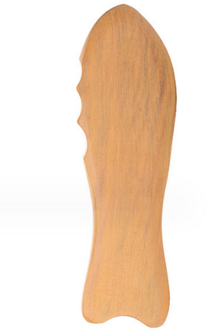 원목 지압봉 향나무 물고기 손발 전신 경락 마사지, 1개