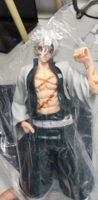 귀멸의칼날 악마슬레이어 사네미 피규어 애니메이션 30cm Gk Cheng Shinazugawa Sanemi 서 동상 주변기기 장식품 장난감 선물, 01 A