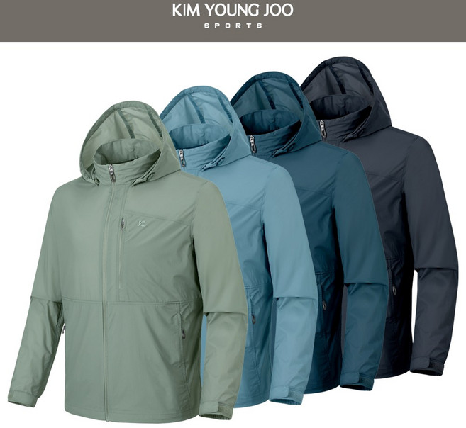 [여름용]김영주스포츠 남성 라이트 윈드브레이커 MJ5025