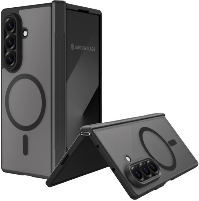 원더글라스 갤럭시 폴드7 / 폴드6 / 폴드5 (Z폴드7 Z폴드6 Z폴드5 호환) 플렉스 쉴드 힌지보호 맥세이프 핸드폰 케이스