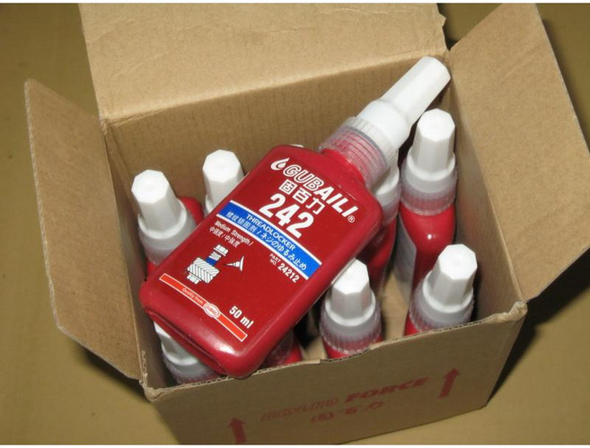 242機械零件 可拆卸觸變型厭氧膠 防止鬆動 單車輪組鋼絲必備 螺絲膠水螺紋鎖固劑 中強通用型 50ml, 1個