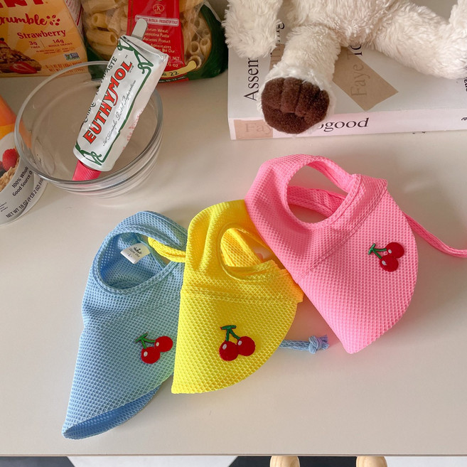 강아지모자 체리 네온 썬캡, 핑크, 1개