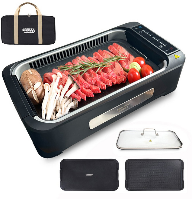 스마트베리 케이 그릴 전용뚜껑 포함, SBG-01(BK)