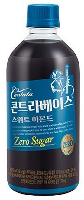 칸타타 콘트라베이스 스위트아몬드 pet, 500ml, 24개
