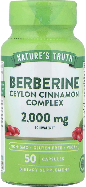 헁복하고 건강하세요 Nature's Truth 베르베린 실론 시나몬 복합체 2000mg 캡슐 50정 늘 챙기셔야합니다, NaturesTruth베르베린실론시나몬복합체2000mg, 1개 - 쿠팡