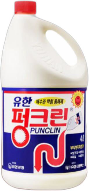유한락스 펑크린 대용량 배수구세정제 하수구 막힘 제거, 1개, 4000ml