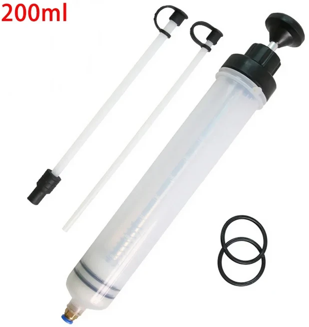 자동차 오일 유체 추출기 교환 호스 포함 연료 흡입 및 필러 배출 펌프, 200ML