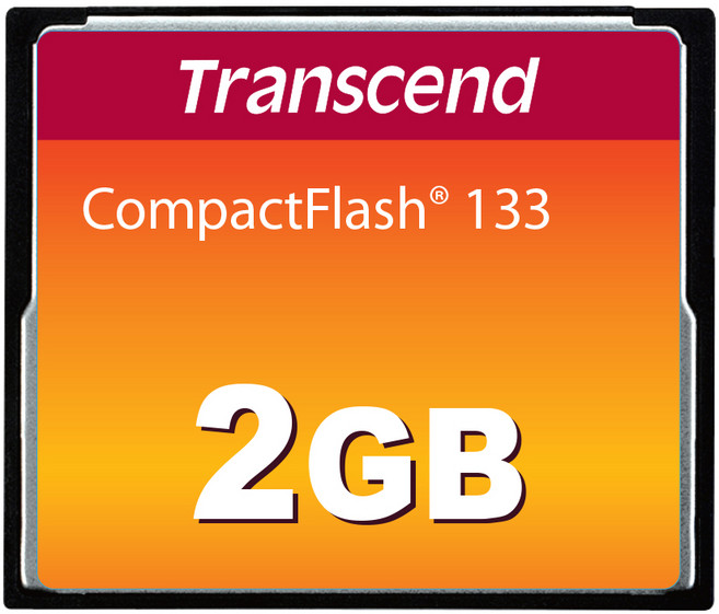 트랜센드 CF 2GB 133X 메모리카드 133배속 CF카드 CF메모리카드, 1개