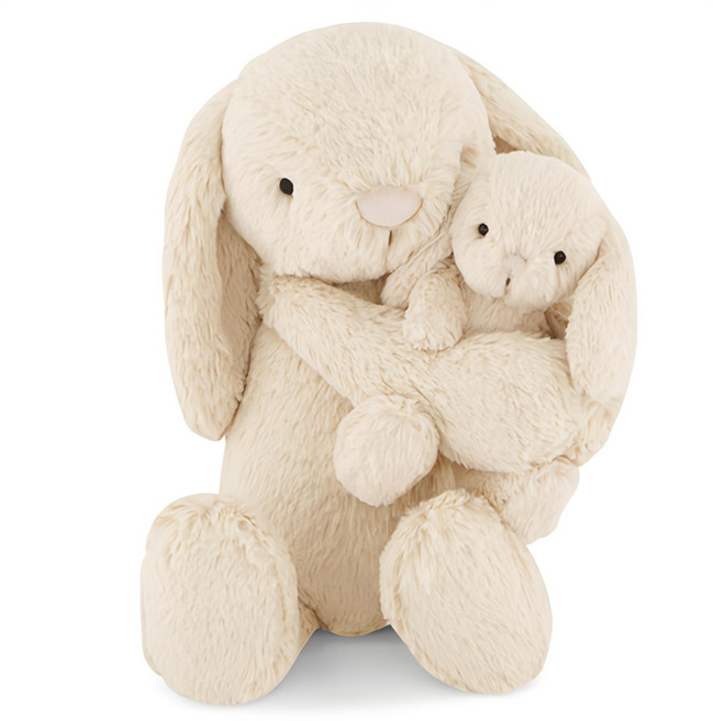 Snuggle Bunnies 安撫娃娃 Frankie 擁抱兔, 法式焦糖, 1個
