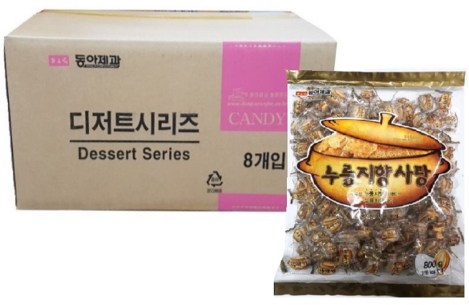 동아제과 누룽지사탕, 800g, 8개