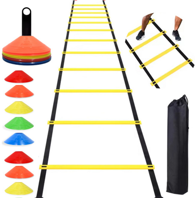 윤이즈 스텝레더+접시콘 20개1세트 축구훈련 스피드훈련, 1개