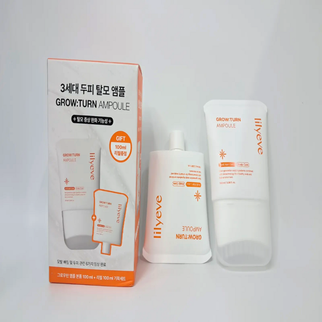 릴리이브 그로우턴 앰플 기획 본품+리필 탈모 완화 앰플, 2개, 100ml