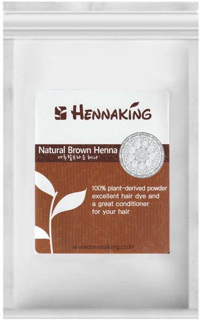 헤나킹 천연헤나염색약, 브라운, 1개