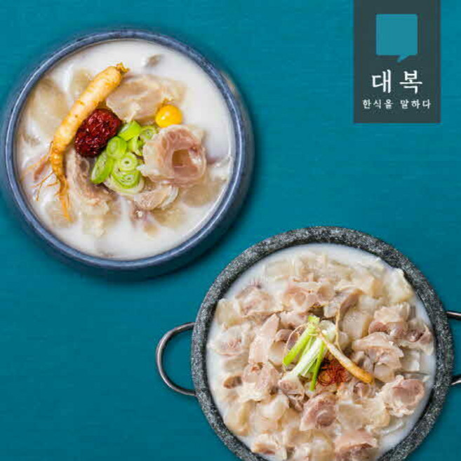 대복 사골도가니탕 600g x 4팩 +수육 350g x 3팩, 1박스