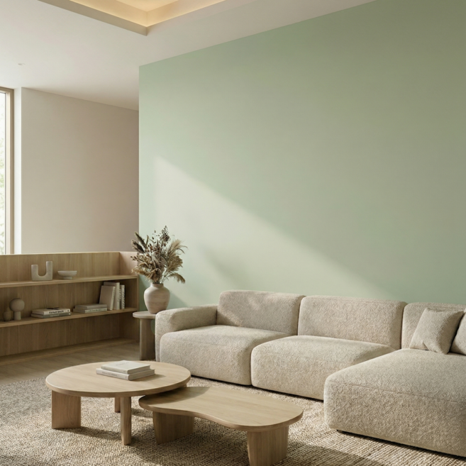 헤인느 붙이는 벽지 시트지 풀없이 셀프 도배 60cm x 10m, 세이지그린