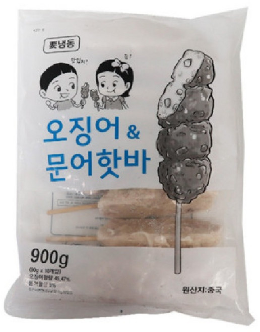 가토코 오징어 문어 핫바(90g 10입) 900g, 10입, 90g