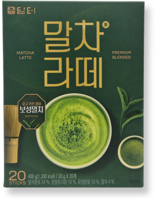 담터 말차라떼, 20g, 1개, 20개입