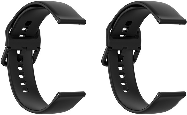 샤오미 어메이즈핏 GTS4 GTS2 mini 실리콘 스트랩 (2개), 블랙+블랙