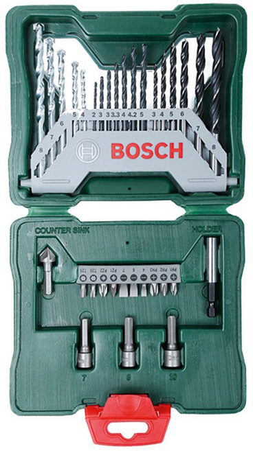 보쉬 드릴비트세트 전동드릴세트 비트세트 목재 드릴, 보쉬 드릴비트세트 Promo-Xline 33pcs 철재, 1개
